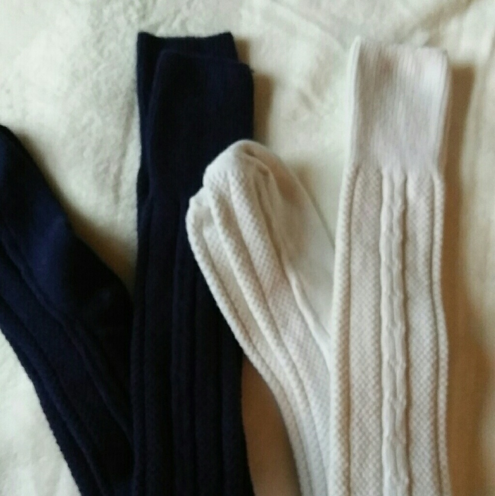 Boot cable knit knee socks